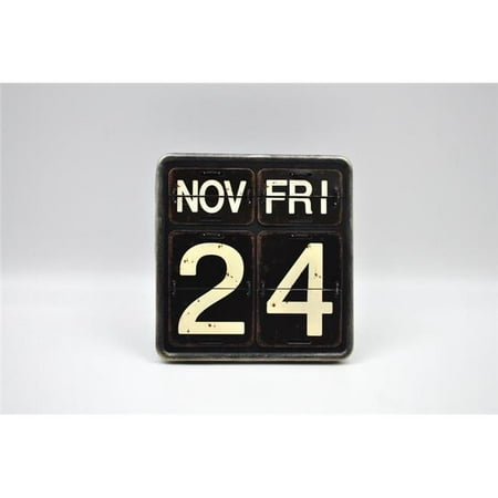 

Mr. MJs Trading IV-W18-RL020 Table Top Vintage Calendar Black