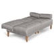 thumbnail image 5 of Sofá Cama Makora Queen Con Memory Foam, Color Gris Claro, Lino Respaldo Reclinable De 3 posiciones., 5 of 8