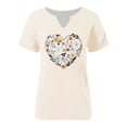 thumbnail image 5 of Xmyrz Womens Vintage Flowers Shirt V Neck Boho Floral Wildflowers Graphic Printed Tee Casual Cottagecore Short Sleeve T Shirt, 5 of 5