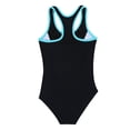 thumbnail image 3 of HULIJA Kids Girls 2-Piece Swimsuits Racer Back Jumpsuit with Bottoms Tankini Swimwear Bathing Suit Blue 10, 3 of 7
