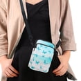 thumbnail image 4 of HELLHERO Beach Butterfly Pattern Cross Body Purse Polyester Adjustable Strap for Outdoor Holiday Travel Women, 4 of 7