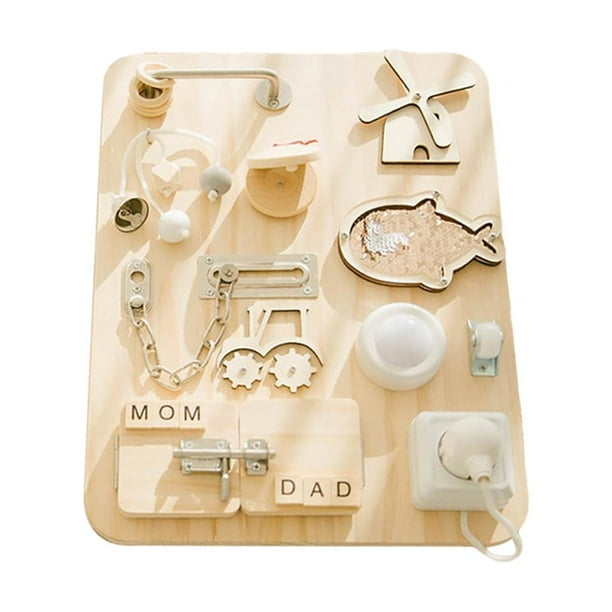 Juguetes de Montessori tablero ocupado tableros de sensibilidad giradores de para bebé tablero de actividad para de CUTICAT Tablero sensorial ocupado