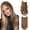 Brown, variant on 2 Pack 18 In Halo Hair Extensions, Glueless Wigs Pre Plucked Pre Cut, Synthetic Fiber Wig for Women