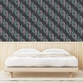 thumbnail image 3 of Ambesonne Feathers Peel & Stick Wallpaper for Home, Abstract Wings Exotic Art, 13"x36", Rose Seafoam and Dark Grey, 3 of 5