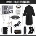 thumbnail image 2 of 13 Birthdays Gifts Baskets For Men Get Well Set Father's Day Gift Box Tumbler Wallet Robe Scented Candle Notebook Sock Bracelet Father Dad Boyfriend Husband(dark Gray), 2 of 7