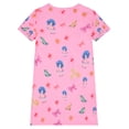 thumbnail image 4 of WIBACKER 3-12Y Girls Short Sleeve Cartoons Nightgown 1PCS Soft Kids Nightdress Pajamas for Toddler to Big Girl Nightie Dress, 4 of 11