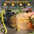 thumbnail image 6 of COOS BAY Greenhouse Electric Heater Portable Space Heater with Overheat Protection and Radiant Heat, 2 Pack, Black, 6 of 9