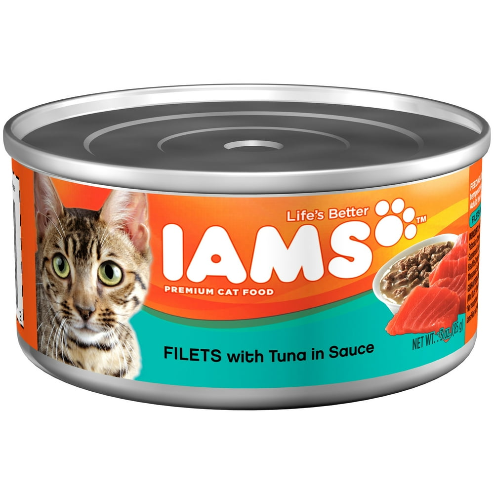 Iams Filets Tuna in Sauce Wet Cat Food, 3 Oz (CASE of 24)
