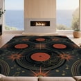 thumbnail image 2 of Design&I 5'x7' Ultra Soft Area Rug, Wet Vinyl Cd Funky Circular Groove Musical Theme Retro Tapete None Fluffy Washable Non Shedding for Bedroom Living Room Home Office, 2 of 7