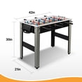 thumbnail image 3 of 42' Foosball Table, Wooden Soccer Games Table w/ 2 Footballs, Score Keepers, Indoor Home, Game Room, 3 of 3