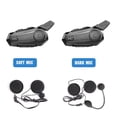 thumbnail image 5 of 2 Pcs Intercom Bluetooth Moto Demi-Casque Casque Bluetooth pour 2 Cavaliers Intercomunicador Casque Sans Fil, 5 of 5