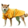 thumbnail image 1 of Chubasquero para perros, chaqueta impermeable plegable para mascotas con ala transparente, poncho de lluvia reflectante para perros, 1 of 7
