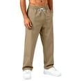 thumbnail image 3 of Men's Quick Dry Athletic Pants Drawstring Lightweight Straight Leg Active Trousers for Travel and Workout, 3 of 7
