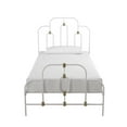 thumbnail image 4 of Novogratz Boutique Olivia Metal Bed, Twin Size Frame, White and Gold, 4 of 17