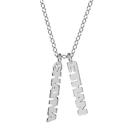 Personalized Mother's Vertical Three-Name Necklace