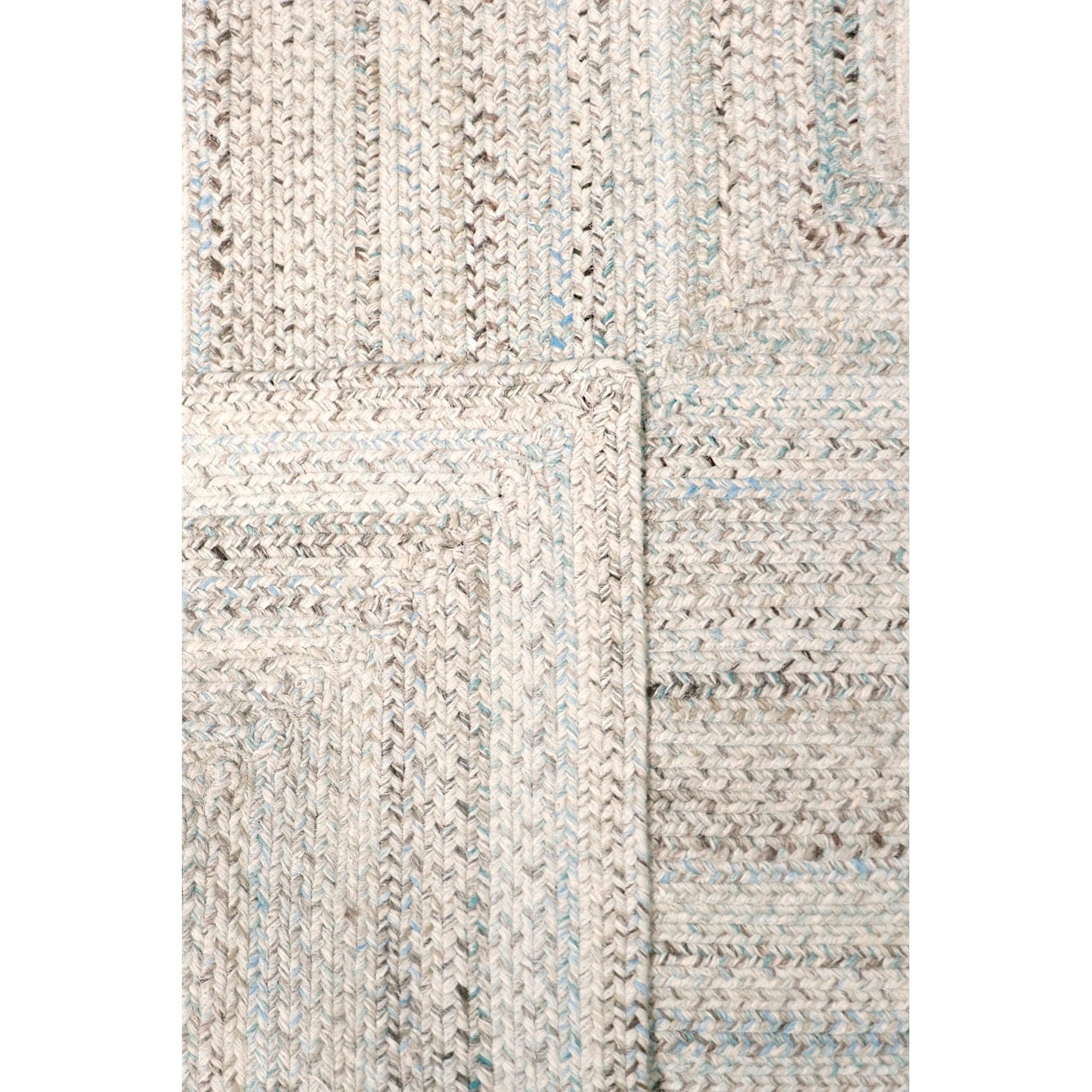 Pasargad Home Lagos 5' X 8' Hand Braided Blue/MultiColor Rug - All Ages, Indoors & Outdoors