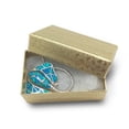 thumbnail image 3 of TheDisplayGuys 100-Pack #99 Cotton Filled Cardboard Paper Jewelry Box Gift Case - Gold Foil (Mix of 5 Sizes, 20pc each), 3 of 8