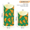 thumbnail image 4 of Pizza Green Pattern Flameless Candles 2 PCS with Remote Realistic Moving Flame LED Tapered Pillar Set for Home Decor, 4 of 7