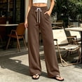 thumbnail image 6 of Yourumao Womens Sweatpants Drawstring Elastic Waist Straight Leg Sweatpant Thin Fleece Soft Casual Lounge Pants with Pockets, 6 of 7