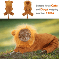 thumbnail image 6 of Dog Lion Costume Pet Clothes for Party Simulation Pets Outfits Cosplay Hoodie Cat, 6 of 7