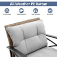 thumbnail image 6 of Enyopro 3-Piece Patio Furniture Set, Outdoor Wicker Conversation Set with Coffee Table, All-Weather Rattan Chairs & Cushions, Modern Patio Seating for Garden, Balcony, or Backyard, Gray, 6 of 7
