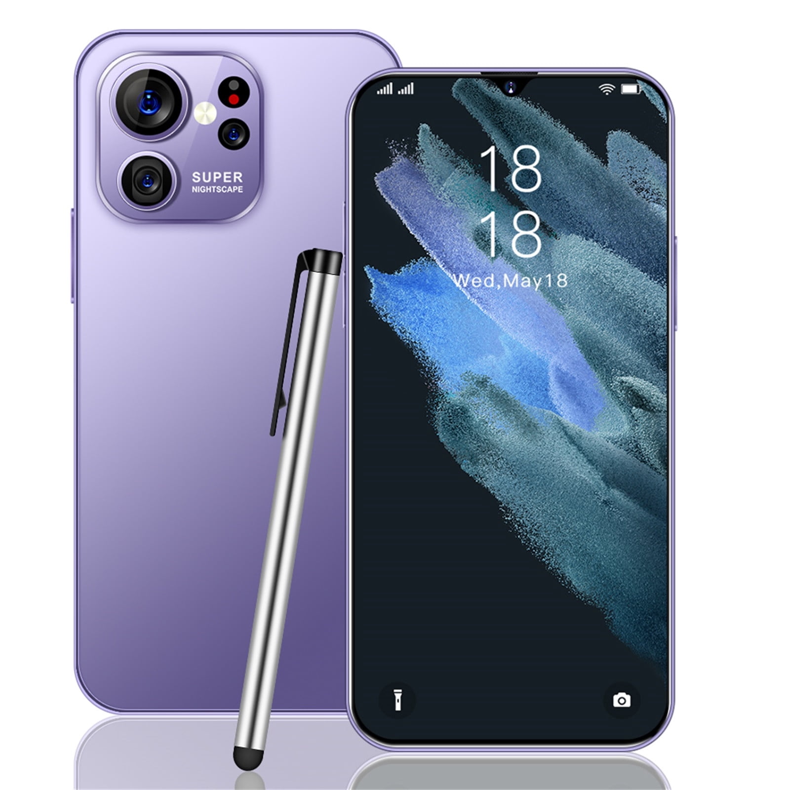 HOMBOTI Smart Phone Clearance Smartphone Straight Talk S23 4G Android Smartphone 6.3-inch HD Standby Card Slot 2+16G Memory 2850mAh Battery Support 2A Fast Charging, OTG And Type-C Interface