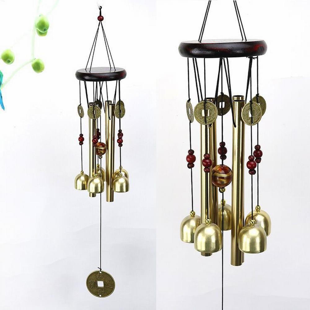 Wind Chime Bells Copper Outdoor Yard Garden Home Decor Mascot for Fortune 