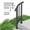 Black, variant on VEVOR Handrails for Outdoor Steps, 1-2 Step Stair Hand Rail Kit, Transitional Carbon Steel Railings with Installation Kit, Stair Rails for Seniors, Concrete Steps & Porch & Deck, Black Retro Arch