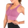 thumbnail image 2 of YouLoveIt Women Sports Bra Yoga Bra Top Fitness Activewear Sexy Hollow Back Running Crop Tops Mesh Workout Bras Padded Cups Sports Bra Fitness Yoga Bra, 2 of 7