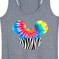 thumbnail image 3 of Mickey & Friends - Tie Dye Zebra Fill - Women's Racerback Tank Top, 3 of 5