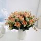thumbnail image 5 of Ramo de flores de peonía artificial de 5 cabezas, simulación floral, tela de oficina en casa, ramo de peonía falsa, naranja claro tholdsy HA7399-05B, 5 of 6