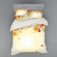 thumbnail image 2 of Ambesonne Nature Bedding Set 3 Pcs, Autumn Leaves and Tree, Twin, Multicolor, 2 of 3