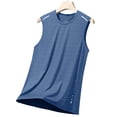 thumbnail image 5 of Ccpelsie Mens Tank Tops Workout Sleeveless Shirts Casual Tees Gym Muscle Shirts for Men(Blue,L), 5 of 9