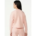 thumbnail image 3 of Free Assembly Girls Long Sleeve Cropped Mock Neck Sweatshirt, Sizes 4-18, 3 of 5