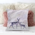 thumbnail image 3 of Curious Deer Indoor/Outdoor Pillow with Removable Cover in Beige Black Purple Brown18x18, 3 of 5