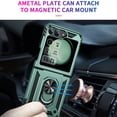 thumbnail image 6 of Dteck for Samsung Galaxy Z Flip 6 Case with Outer Screen Protector, Galaxy Z Flip 6 Case with 
360° Rotate Ring Stand & Hinge Protection, Drop-Proof Full Body Cover for Samsung Galaxy Z Flip6 5G,Green, 6 of 7