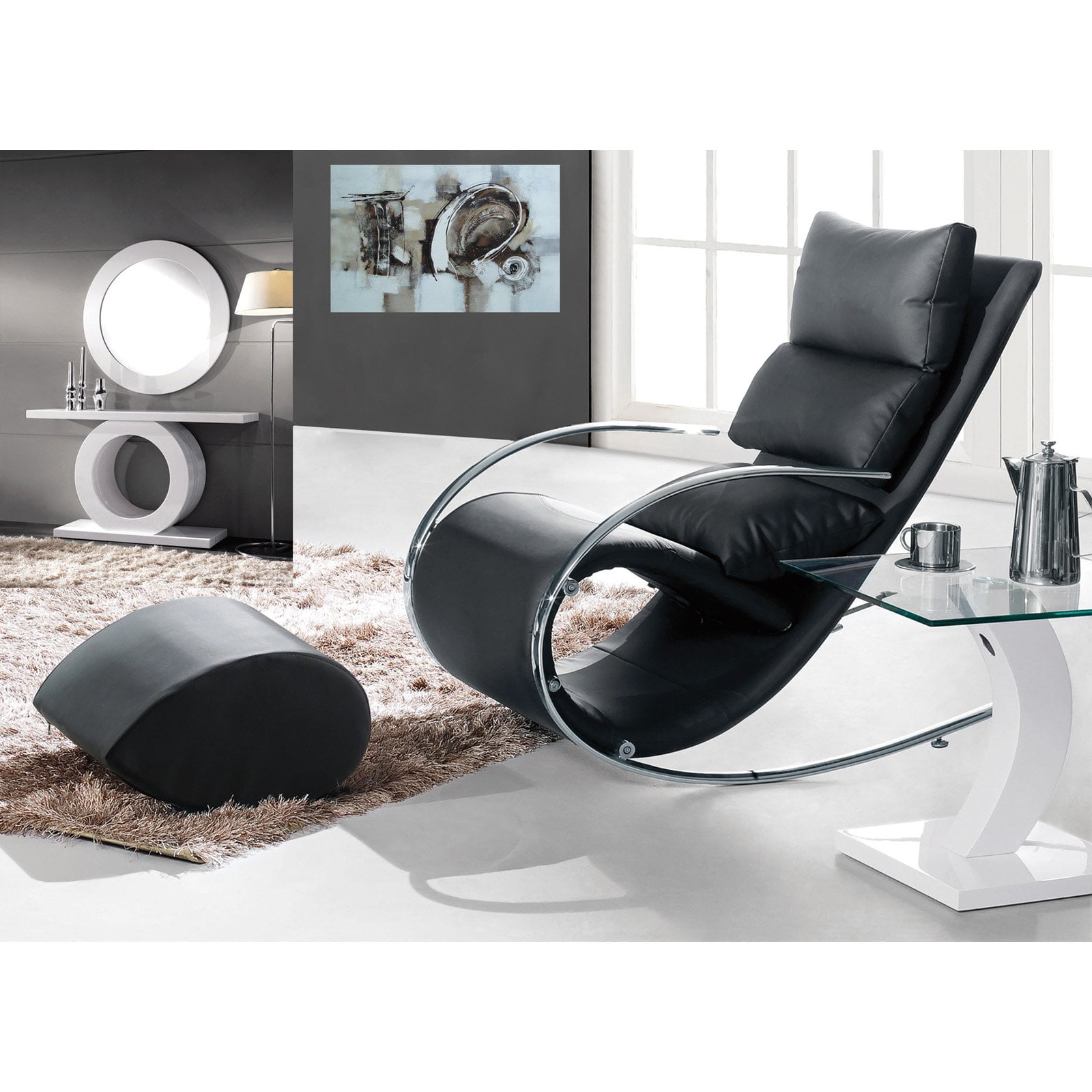 rocking chair with ottoman walmart