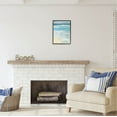 thumbnail image 2 of Stupell Industries Modern Beach Waves Abstract Shore Coastal Painting Black Framed Art Print Wall Art, 2 of 7
