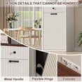 thumbnail image 4 of HARIPUL 13 Gallon Tilt Out Trash Cabinet, Freestanding Kitchen Trash Cabinet,White, 4 of 8