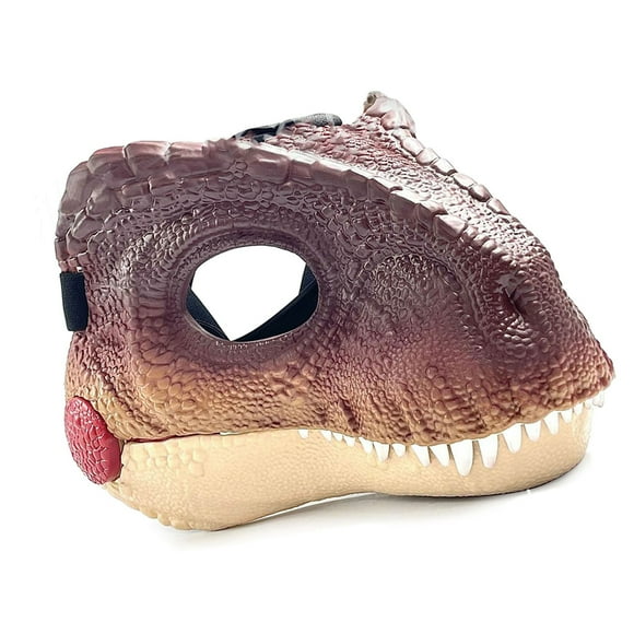 Eye Catching Dinosaur Mask, Animal Full Head Mask Movable Mouth Party Cosplay Props for Costume Party Carnival