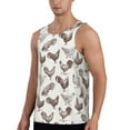 thumbnail image 2 of Fotbe Chickens Pattern Men's Quick Dry Workout Tank Top Gym Muscle Tee Fitness Bodybuilding Sleeveless T Shirt Breathable Workout Shirt-4X-Large, 2 of 9