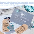 thumbnail image 3 of Duety Baby Shower Return Favors para Invitados, Llaveros de Elefante Azul, Bolsas de Organza, Etiquetas Kraft de Agradecimiento de And para Party,, 3 of 9