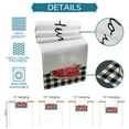 thumbnail image 7 of Table Runner Dresser Scarves 108 Inch Long, Summer Fruit Watercolor Watermelon Linen Dining Table Runners Black and White Buffalo Checker Tabletop Scarf for Wedding Holiday Party Kitchen, 7 of 7