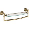 thumbnail image 1 of Estante de cristal DELTA 79710-CZ de 18 cm con barra de bronce champán, 1 of 8