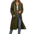 thumbnail image 2 of Pyhlmscde Women's Solid Color Button Long Sleeve Loose Cardigan Coat, Womens Tops, Fall Coats, Fall Clothes, 2 of 5