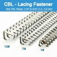 thumbnail image 4 of Conveyor Belt Lacing - Lacing Fastener 7# - 2 Sets 300mm Wide for Belt Thickness 2.5-3.5mm-SUS304, 4 of 9