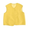thumbnail image 5 of Women's Outerwear Vests Fuzzy Cropped Casual Button Down Sleeveless Jackets Teddy Gilet for Stylish Layering, 5 of 5