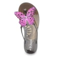 thumbnail image 4 of No Boundaries Butterly Applique Jelly Sandal, 4 of 5