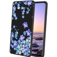 thumbnail image 1 of Compatible with Samsung Galaxy S10+ Plus Phone Case, Blue-Flowers-8 Case Men Women, Flexible Silicone Shockproof Case for Samsung Galaxy S10+ Plus, 1 of 1