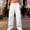 #White, variant on DPTALR Men's Solid Color Wide-Leg Workwear Sweatpants Elastic Waist,White,Size L